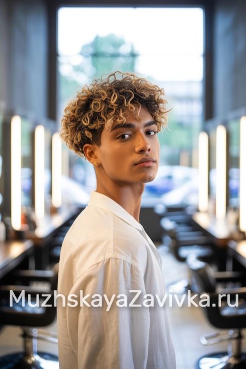 Афро завивка для мужчин