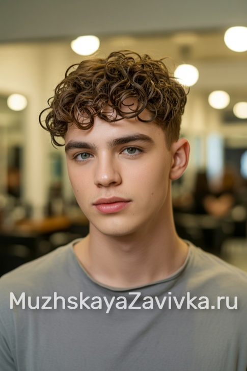 Слоистая завивка для мужчин