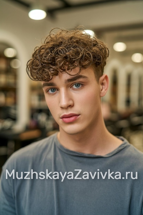 Мягкая мужская завивка